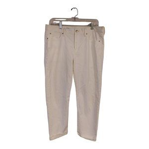 Gap Women's White Boyfriend Jeans Relaxed Casual Denim Size - 10R